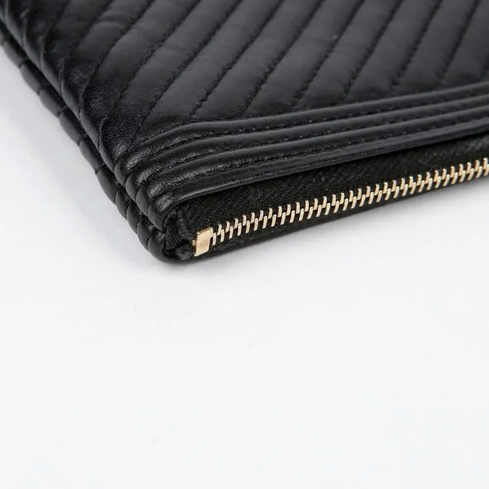 Chevron Boy New Medium Clutch